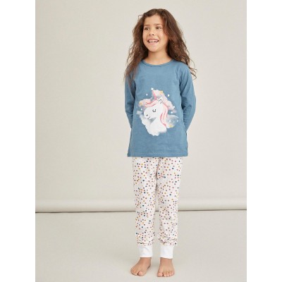 Πιτζάμα unicorn - ΜΠΛΕ 1.5/2Y