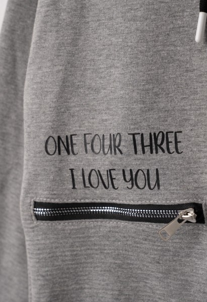 Σετ φόρμα με κουκούλα - ΓΚΡΙ 14Y