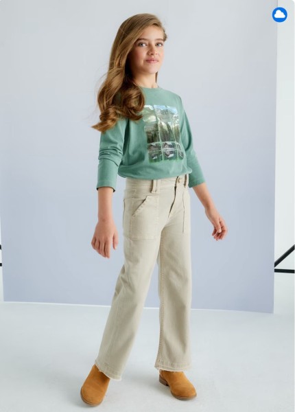 Μπλούζα μακρυμάνικη βαμμένη - ΠΡΑΣΙΝΟ 10Y