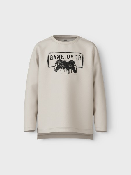 Μπλούζα nkmvob ls boxy top jet stream - ΠΑΓΟΥ 14Y