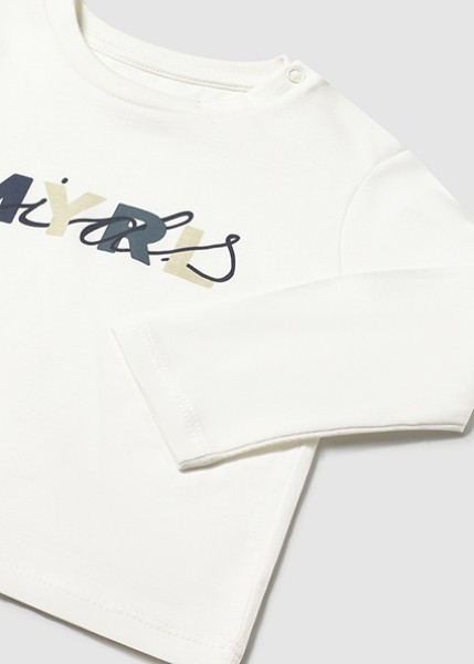 Μπλούζα μακρυμάνικη basic - ΚΡΕΜ 18M