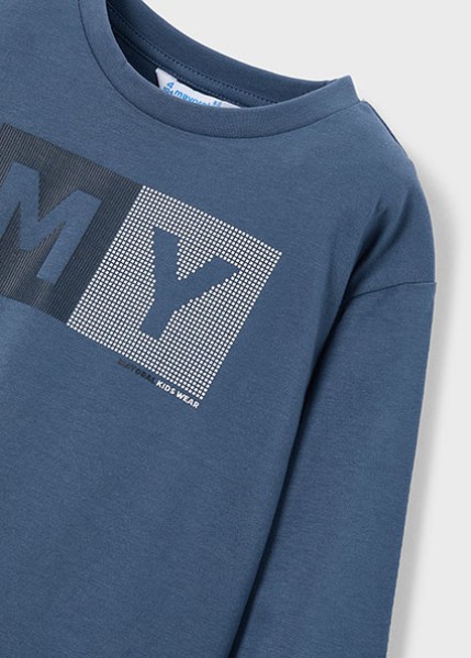 Μπλούζα μακρυμάνικη basic - ΓΚΡΙ 4Y