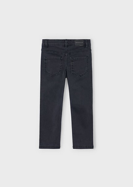 Παντελόνι τζιν slim fit βασικό - ΜΑΥΡΟ 4Y