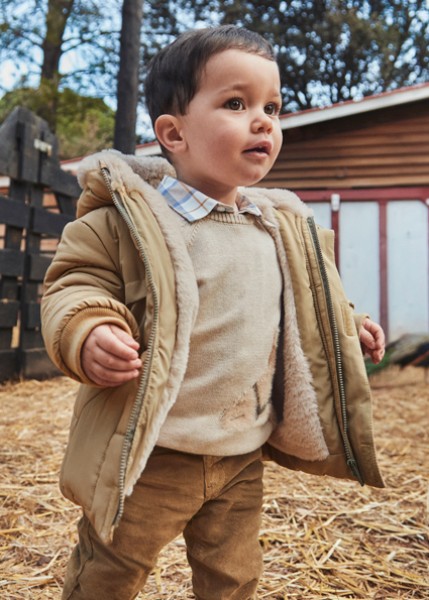 Μπουφάν αυτάκια γούνα - ΜΠΕΖ 12M