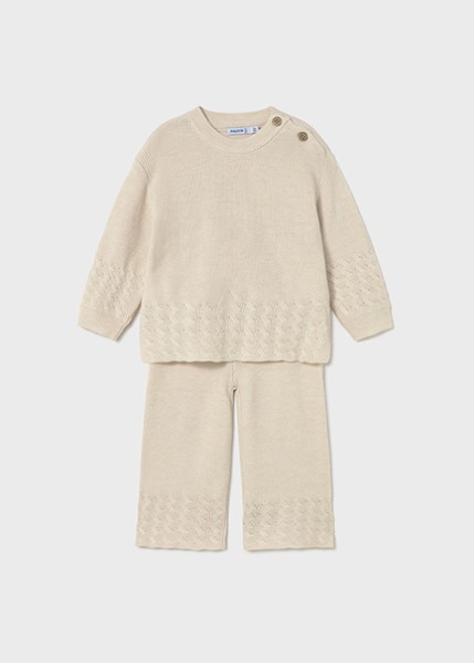 Σετ παντελόνι πλεκτό - ΜΠΕΖ 12M