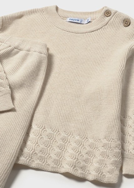 Σετ παντελόνι πλεκτό - ΜΠΕΖ 12M