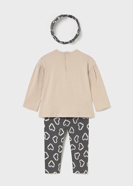 Σετ κολάν με κορδέλα - ΓΚΡΙ 12M