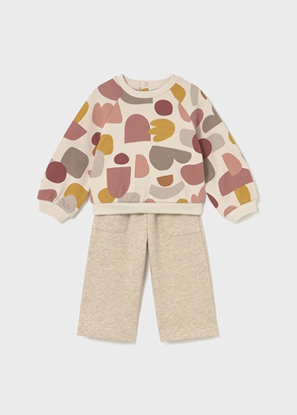 Φόρμα φούτερ  σταμπωτή - ΜΠΕΖ 12M