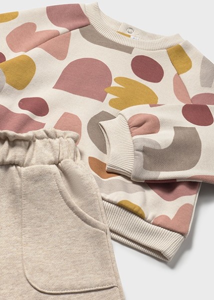 Φόρμα φούτερ  σταμπωτή - ΜΠΕΖ 12M