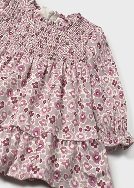 Φόρεμα βελούδινο σταμπωτό - ΜΠΕΖ 12M