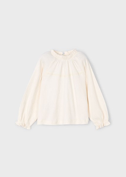 Μπλούζα μακρυμάνικη μακό γκοφρέ - ΜΑΚΙΑΤΟ 4Y