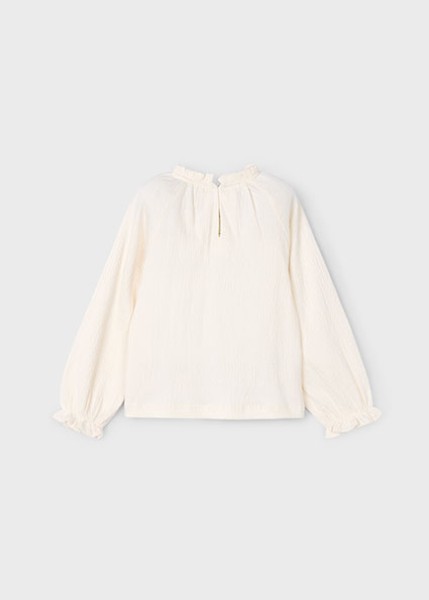 Μπλούζα μακρυμάνικη μακό γκοφρέ - ΜΑΚΙΑΤΟ 4Y