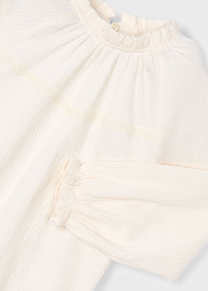 Μπλούζα μακρυμάνικη μακό γκοφρέ - ΜΑΚΙΑΤΟ 4Y