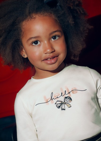 Μπλούζα μακρυμάνικη λαστιχάκι - ΕΚΡΟΥ 2Y