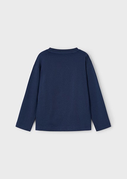 Μπλούζα μακρυμάνικη βασικό - ΜΠΛΕ 4Y