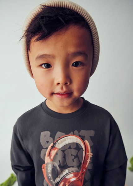 Μπλούζα μακρυμάνικη - ΓΚΡΙ 4Y