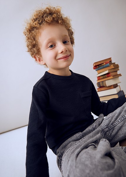 Μπλούζα μακρυμάνικη - ΝΑΥΤΙΚΟ ΜΠΛΕ 2Y