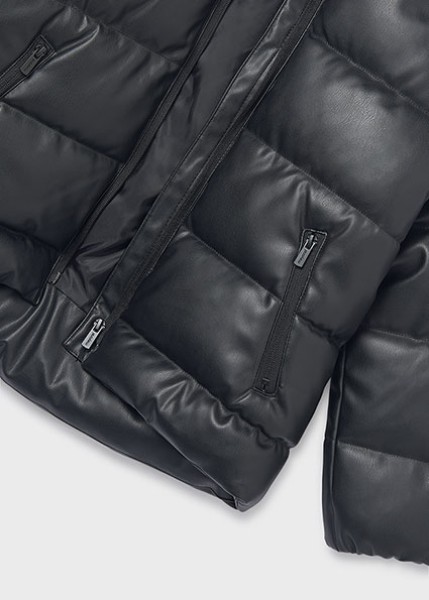 Μπουφάν pu - ΜΑΥΡΟ 12Y