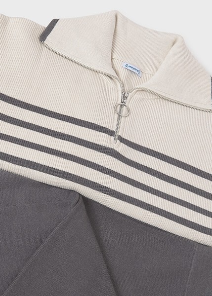 Σετ παντελόνι πλεκτό μακρύ - ΑΝΘΡΑΚΙ 10Y