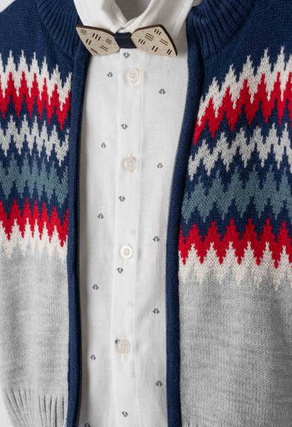 Σετ 4τμχ. με ζακέτα - ΜΠΛΕ 4Y