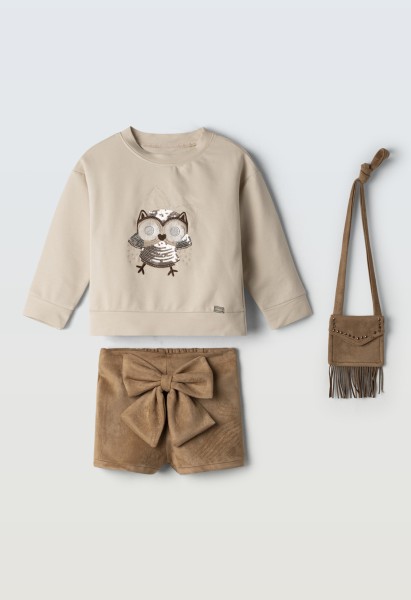 Σετ σορτς με τσαντάκι - ΚΑΜΕΛ 4Y