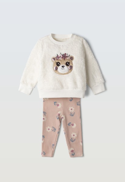 Σετ κολάν με κορδέλα - ΕΚΡΟΥ 9M