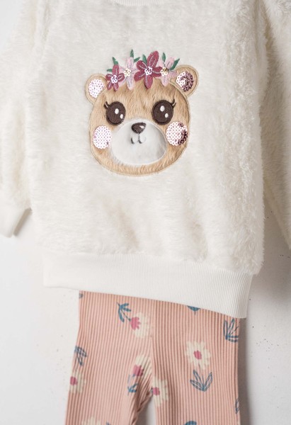 Σετ κολάν με κορδέλα - ΕΚΡΟΥ 9M