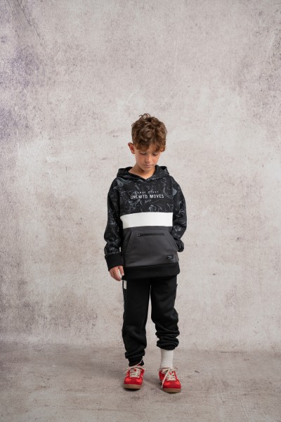 Σετ φόρμα αχνούδιαστη - ΜΑΥΡΟ 8Y