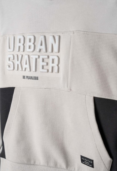 Σετ φόρμα φούτερ αχνούδιαστη - ΓΚΡΙ 14Y