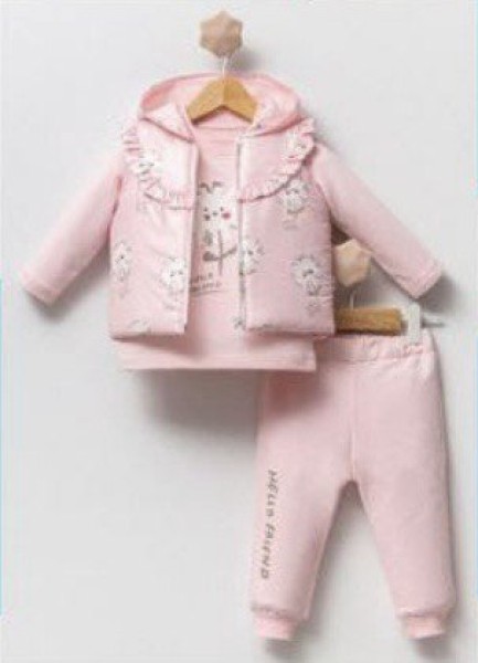 Σετ 3τμχ.με γιλέκο - ΣΟΜΟΝ 18M