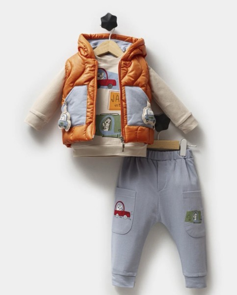 Σετ 3τμχ.με γιλέκο - ΧAKI 18M