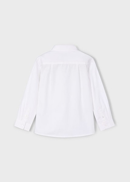 Πουκάμισο μακρυμάνικο basic - ΛΕΥΚΟ 4Y