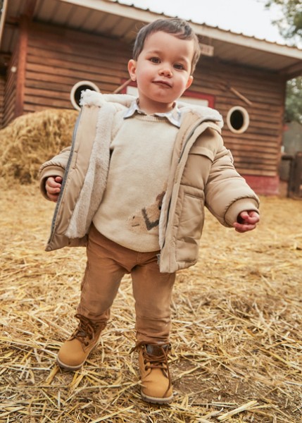 Παντελόνι κοτλέ regular fit βασικό - ΜΠΕΖ 6M