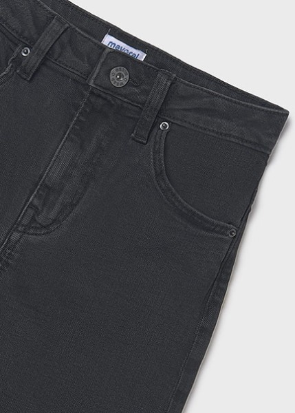 Παντελόνι μακρύ βασικό τζιν - ΜΑΥΡΟ 18Y