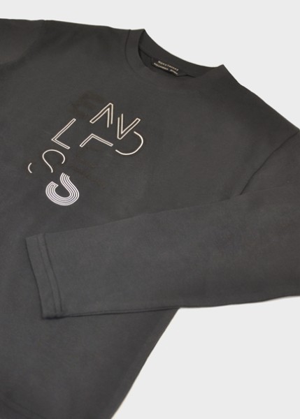 Μπλούζα μακρυμάνικη basic - ΓΚΡΙ 16Y