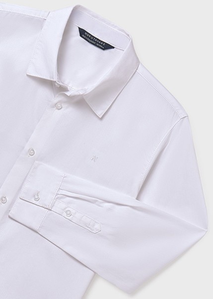 Πουκάμισο μακρυμάνικο basic - ΛΕΥΚΟ 16Y