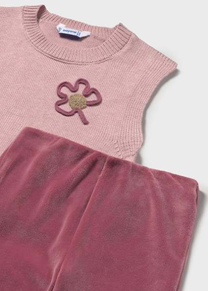 Σετ παντελόνι γιλέκο πλεκτό - ΡOZ 6M