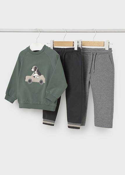 Φόρμα 2 παντελόνια φούτερ - ΠΡΑΣΙΝΟ 18M