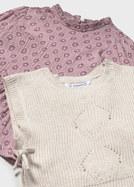 Φόρεμα με γιλέκο πλεκτό - ΑΜΜΟΣ 6M