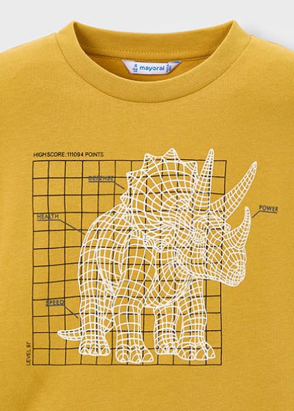 Μπλούζα μακρυμάνικη glow in the dark - ΜΟΥΣΤΑΡΔΙ 4Y