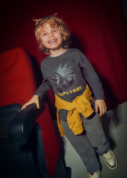 Μπλούζα μακρυμάνικη explorer - ΜΑΥΡΟ 4Y