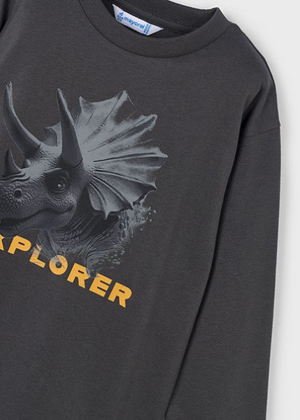 Μπλούζα μακρυμάνικη explorer - ΜΑΥΡΟ 4Y