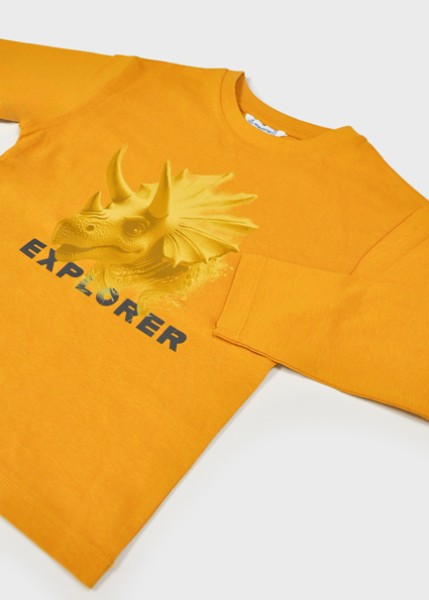 Μπλούζα μακρυμάνικη explorer - ΜΟΥΣΤΑΡΔΙ 4Y