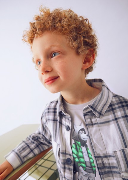 Πουκάμισο καρό - ΓΚΡΙ 4Y