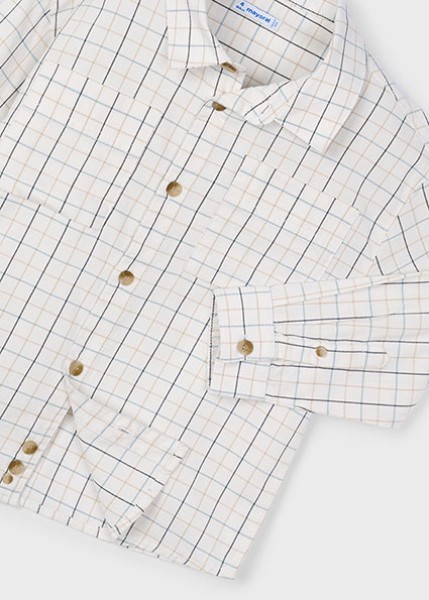 Πουκάμισο καρό μακρυμάνικο - ΚΡΕΜ 4Y