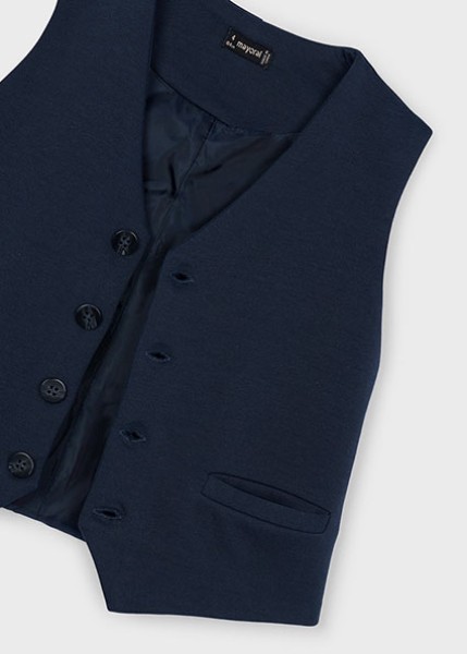 Γιλέκο interlock - ΝΑΥΤΙΚΟ ΜΠΛΕ 4Y