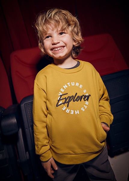 Φούτερ κέντημα - ΜΟΥΣΤΑΡΔΙ 4Y