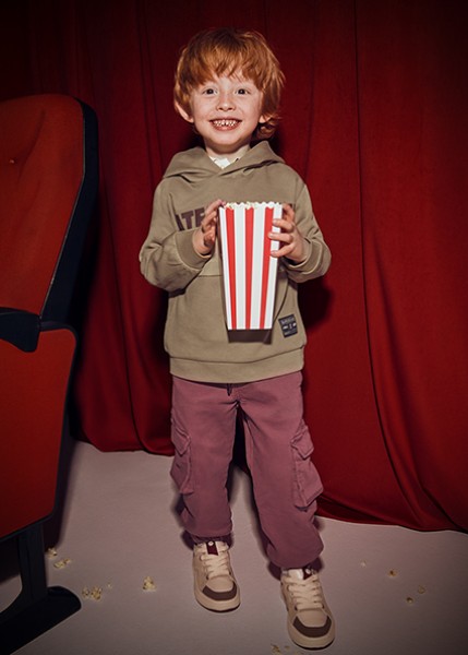 Παντελόνι cargo μαλακό - ΜΕΛΙΤΖΑΝΙ 4Y