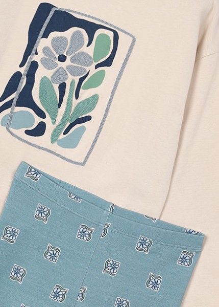 Σετ κολάν σταμπωτό - ΠΡΑΣΙΝΟ 4Y