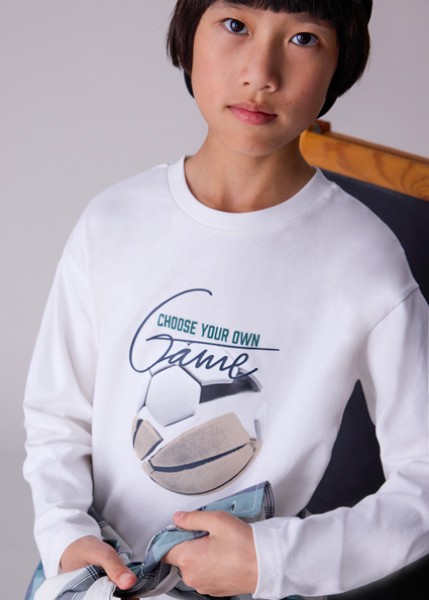 Μπλούζα μακρυμάνικη - ΚΡΕΜ 12Y